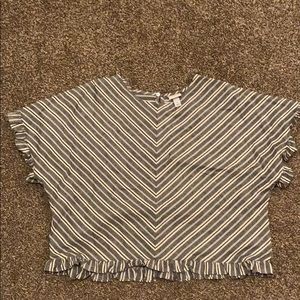 Boxy Target Ruffle Trim Top -A New Day